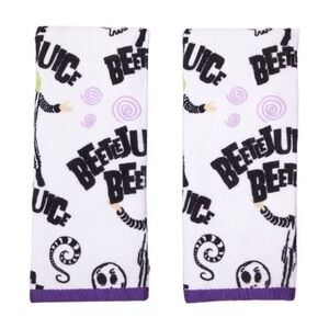 NWT. BEETLEJUICE Two 2 Piece Halloween Towels